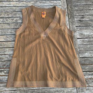 Tory Burch tank, olive green, size 6